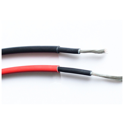                    LSZH Solar Panel Cable 4 6 10mm2 XLPE PV Electric Wire, TUV UL Approval Power Cable PV1-F Red Black DC 1500V H1z2z2-K Solar Cable             